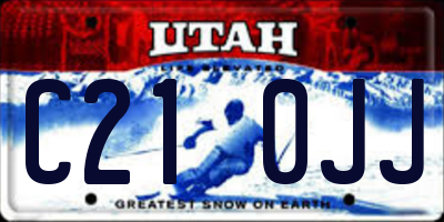 UT license plate C210JJ