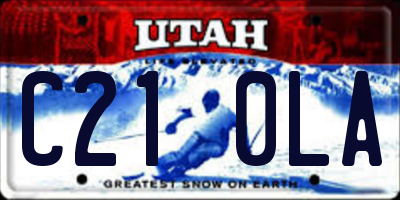 UT license plate C210LA