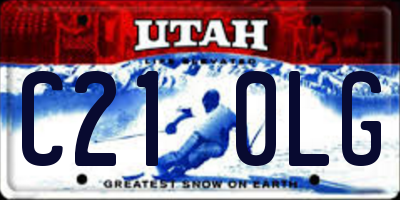 UT license plate C210LG