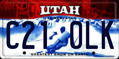 UT license plate C210LK