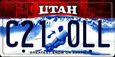 UT license plate C210LL
