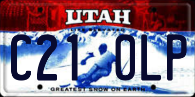 UT license plate C210LP