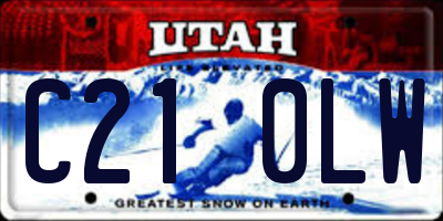 UT license plate C210LW