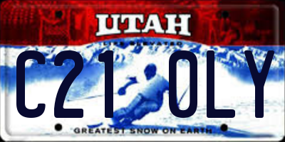 UT license plate C210LY