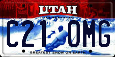 UT license plate C210MG