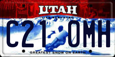 UT license plate C210MH