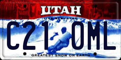UT license plate C210ML