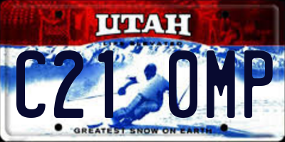 UT license plate C210MP
