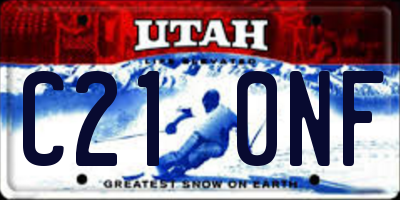 UT license plate C210NF