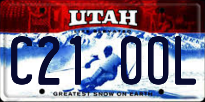 UT license plate C210OL