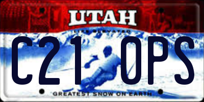 UT license plate C210PS