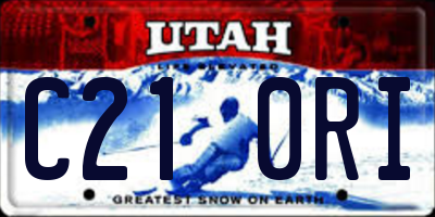 UT license plate C210RI
