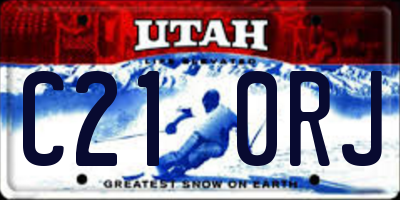 UT license plate C210RJ