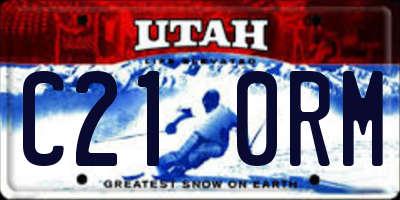 UT license plate C210RM