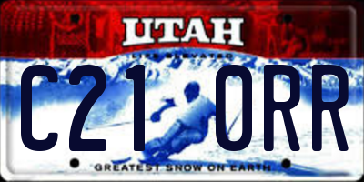 UT license plate C210RR