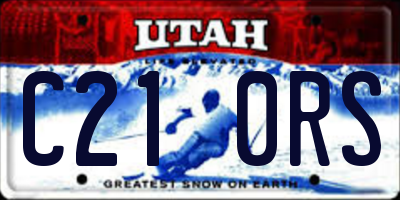 UT license plate C210RS