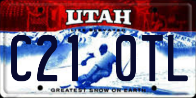 UT license plate C210TL