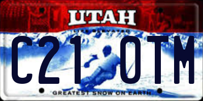 UT license plate C210TM