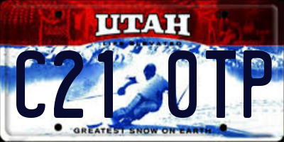UT license plate C210TP
