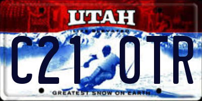 UT license plate C210TR