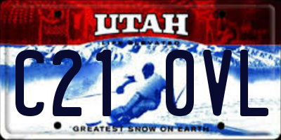 UT license plate C210VL
