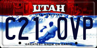 UT license plate C210VP