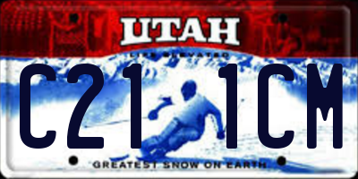 UT license plate C211CM