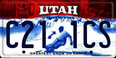 UT license plate C211CS