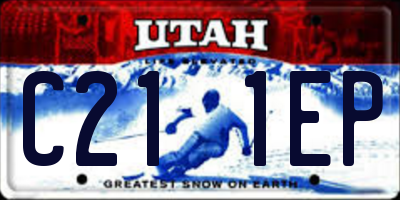 UT license plate C211EP
