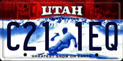 UT license plate C211EQ