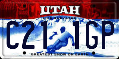 UT license plate C211GP