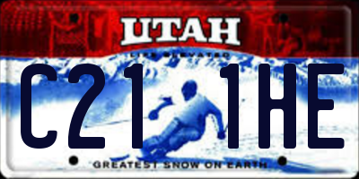 UT license plate C211HE