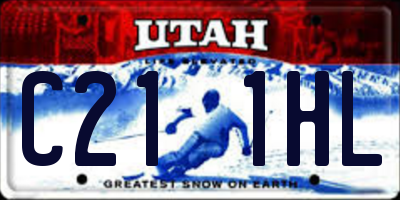UT license plate C211HL