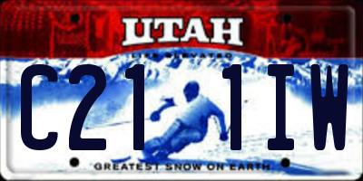 UT license plate C211IW
