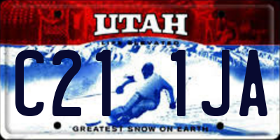 UT license plate C211JA