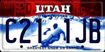 UT license plate C211JB