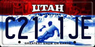UT license plate C211JE