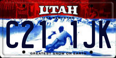 UT license plate C211JK