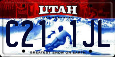 UT license plate C211JL