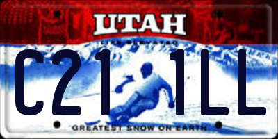 UT license plate C211LL