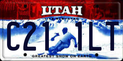 UT license plate C211LT