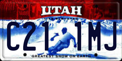 UT license plate C211MJ