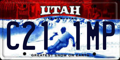 UT license plate C211MP