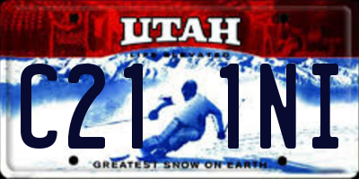 UT license plate C211NI