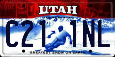 UT license plate C211NL