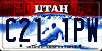 UT license plate C211PW