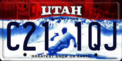 UT license plate C211QJ