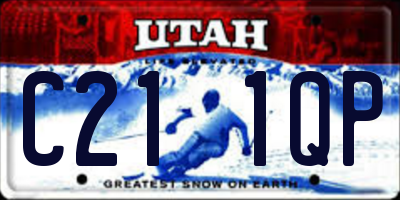 UT license plate C211QP