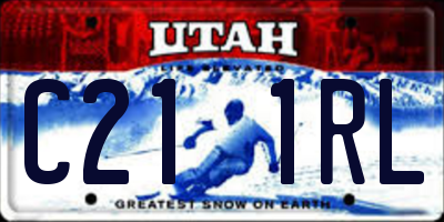 UT license plate C211RL