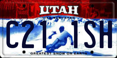 UT license plate C211SH